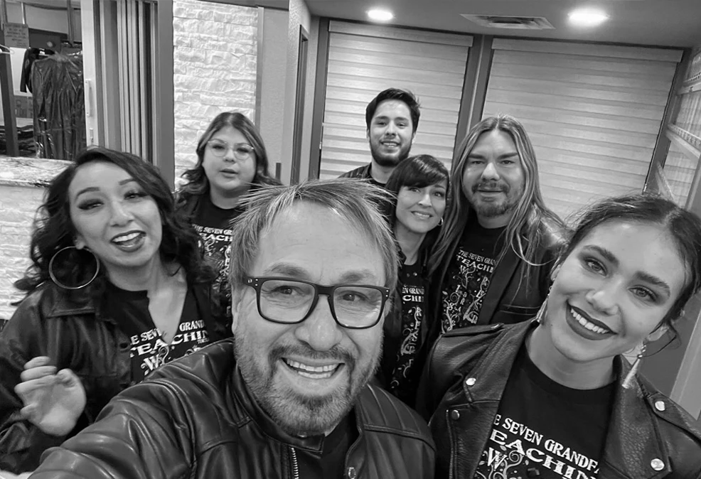 selfie of Dave and group